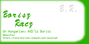 borisz racz business card